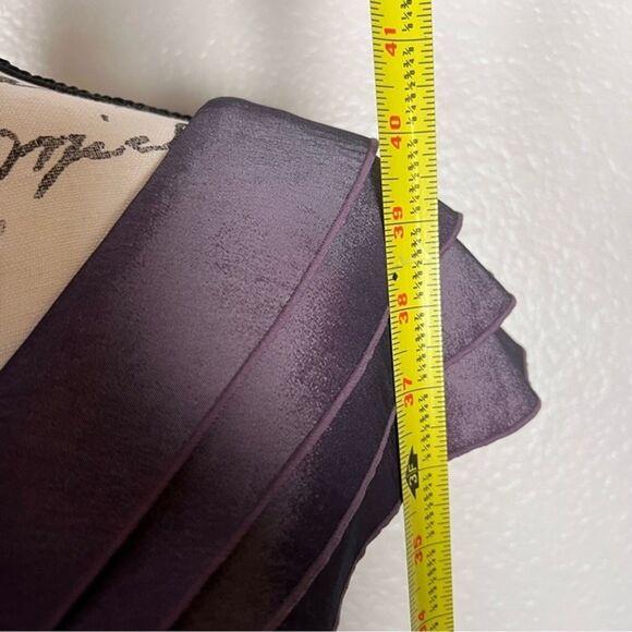 Tadashi Shoji Sz 6-8 Cocktail Dress Formal Pleated Midi Stretch Rose Purple - Picture 10 of 12